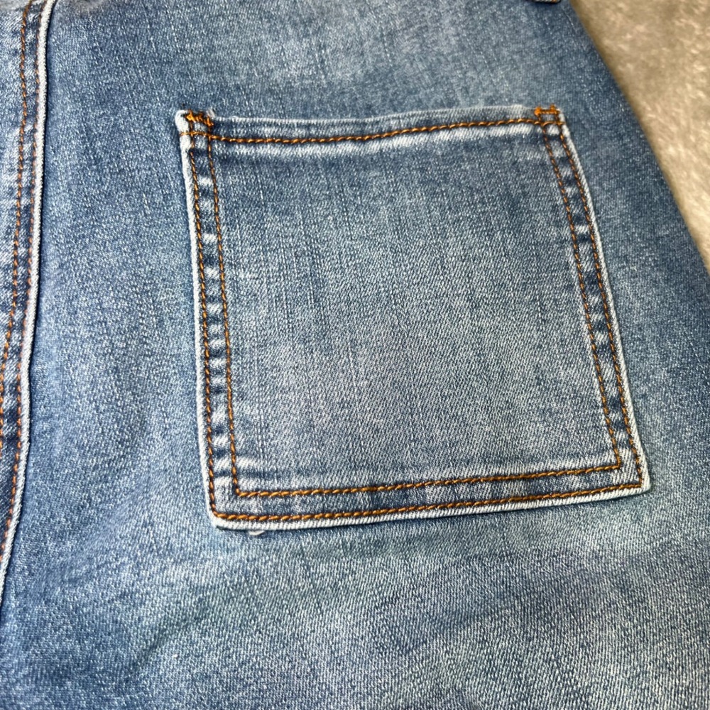 Monkey Ride Womens Size 9/29 Jeans Lace Up Front Flare Leg High Rise Denim Blue - Picture 8 of 14